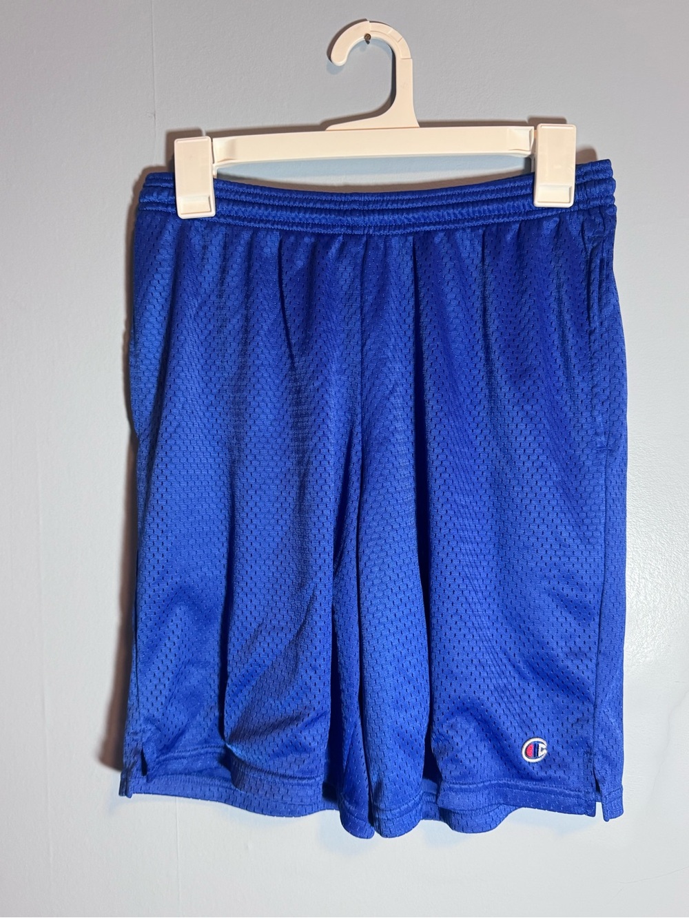 Champion Mesh Athletic Shorts Blue Size Small